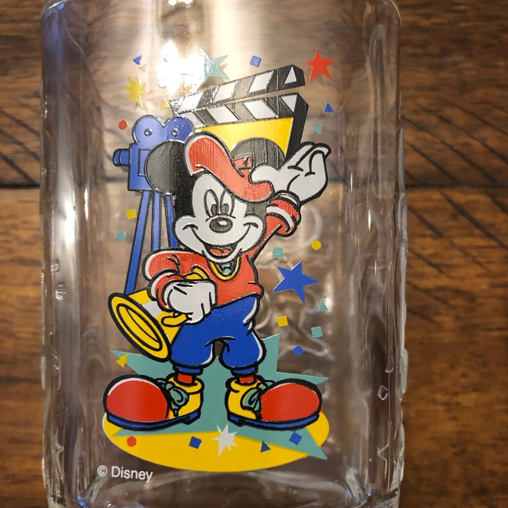 Vintage McDonalds Disney Hollywood Studios Glass